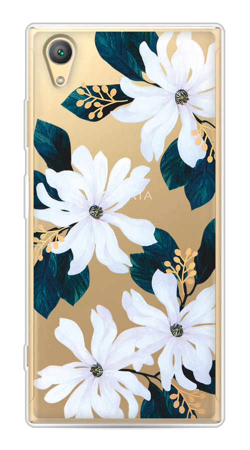 

Чехол на Sony Xperia XA1 plus "Delilah Flower", Зеленый;белый, 53050-1