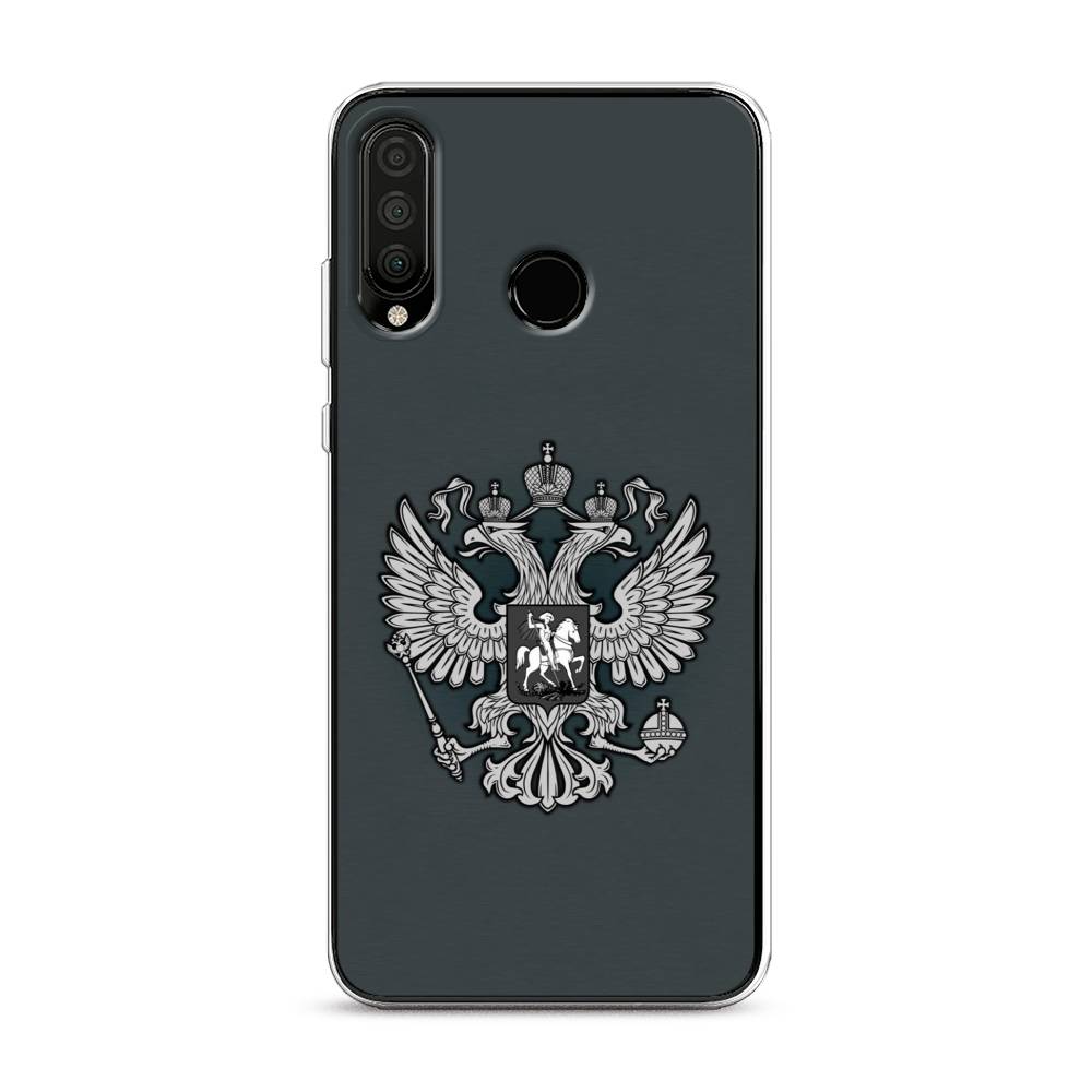 фото Чехол awog "герб россии серый" для honor 20 lite 2020