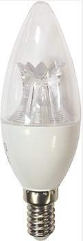 

Лампа светодиодная ECOLA, E14, 8W, 6000K, "Свеча", арт. 659886 - (10 шт.)