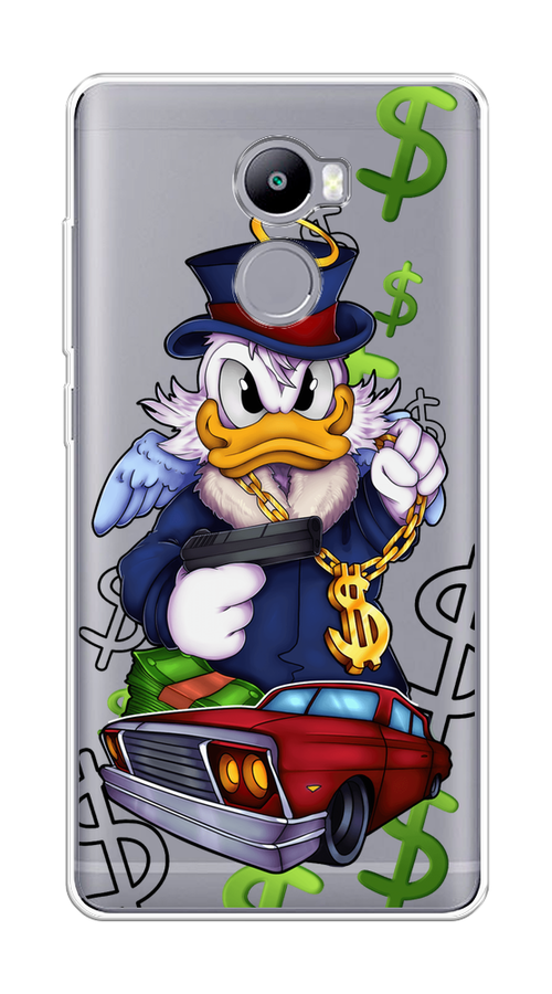 

Чехол на Xiaomi Redmi 4 "Scrooge McDuck with a Gold Chain", Красный;синий;белый, 31150-6