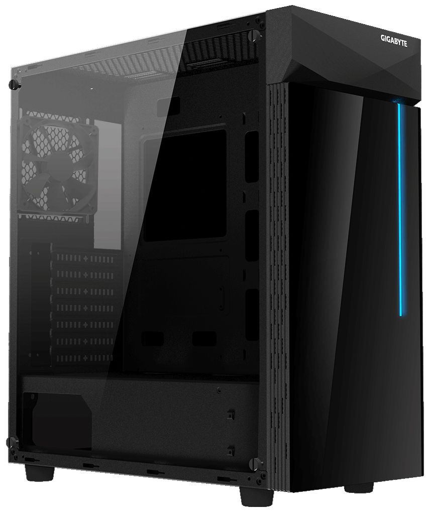 

Корпус компьютерный Gigabyte C200 Glass MidTower черный, C200