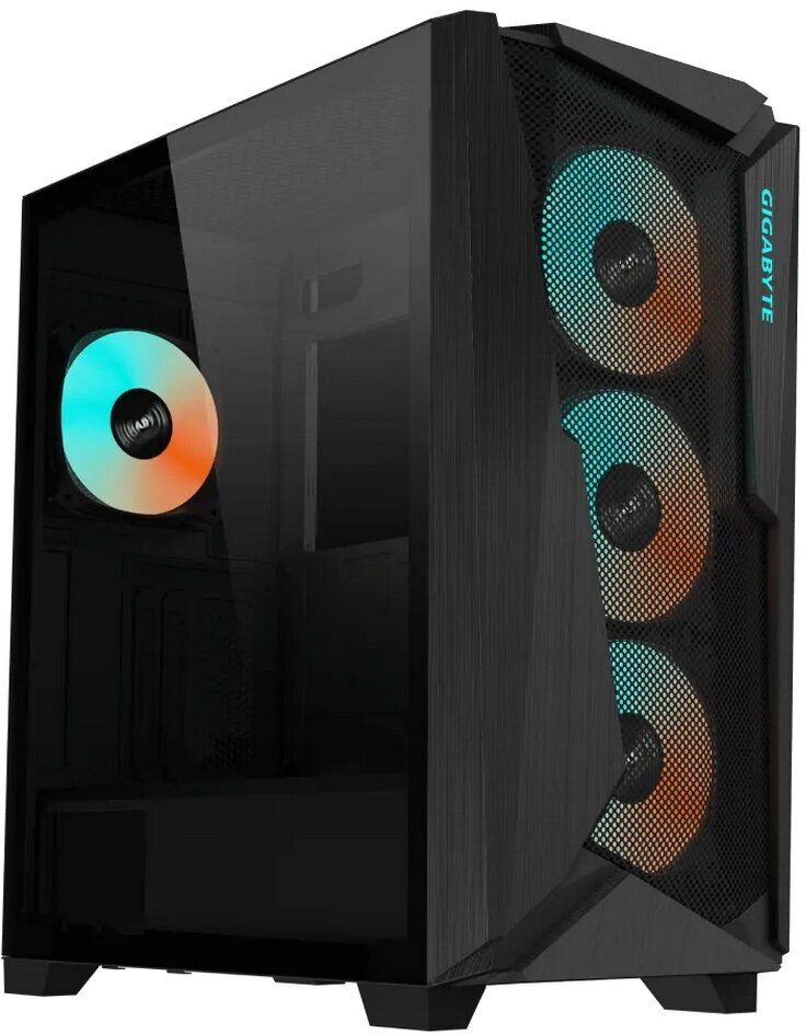 

Корпус компьютерный Gigabyte C301 Glass MidTower черный, C301