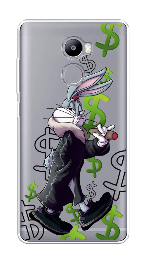 

Чехол на Xiaomi Redmi 4 "Rich Bugs Bunny", Зеленый;черный;голубой, 31150-6