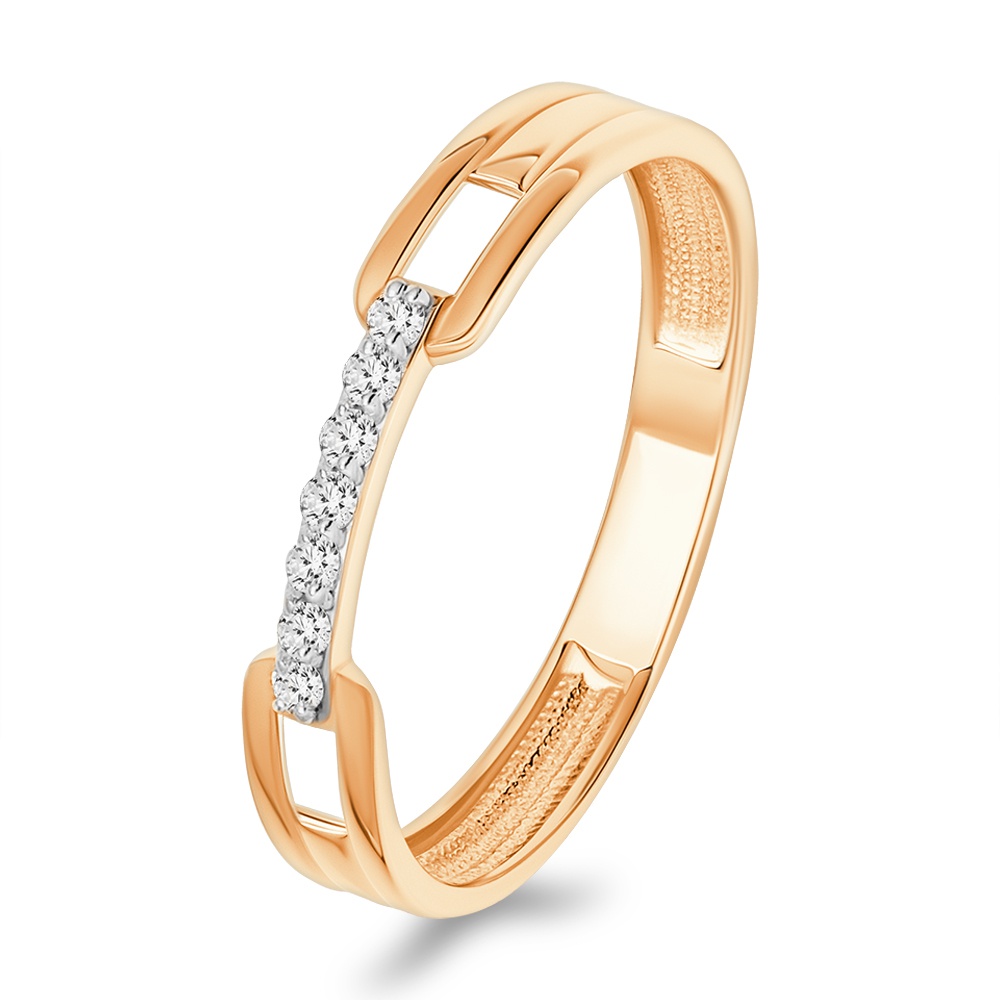 

Кольцо из золота р.  585Gold 301012537, фианит, 301012537
