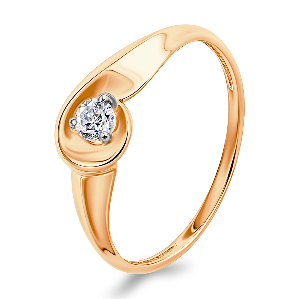 

Кольцо из золота р. , 585Gold 301012380, фианит, 301012380