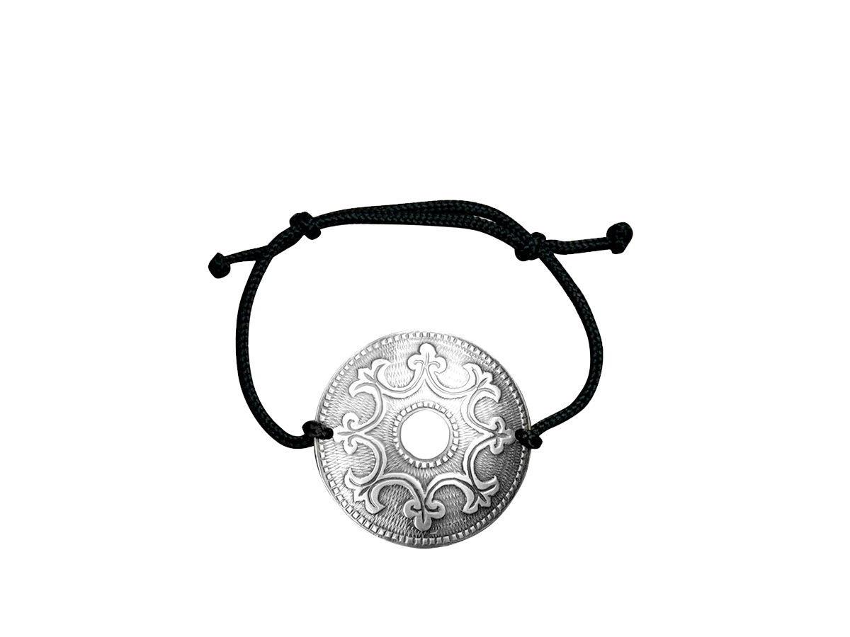 

Браслет из латуни/текстиля р.15-21 Мастерская Алёшиных Т01.330.07.03.04, Т01.330.07.03.04