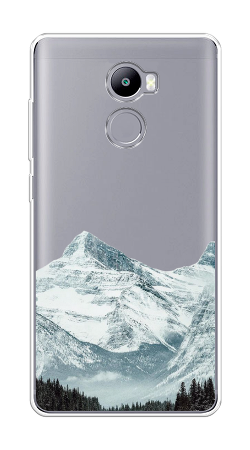 

Чехол на Xiaomi Redmi 4 "Горы арт 1", Белый;зеленый, 31150-2