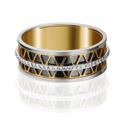

Кольцо из золота с фианитом р. 16,5 PLATINA jewelry 01-4789-00-401-1121-50, 01-4789-00-401-1121-50