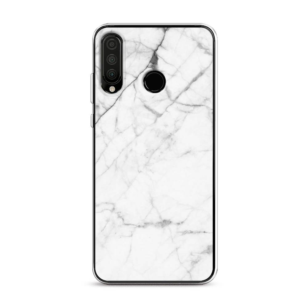 

Чехол Awog на Honor 20 Lite 2020 "Светлый мрамор", Серый, 611250-3