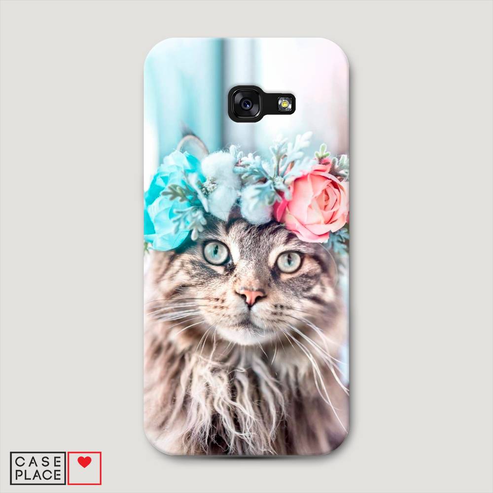 

Чехол Awog "Кот в венке" для Samsung Galaxy A5 2017, 20620-1