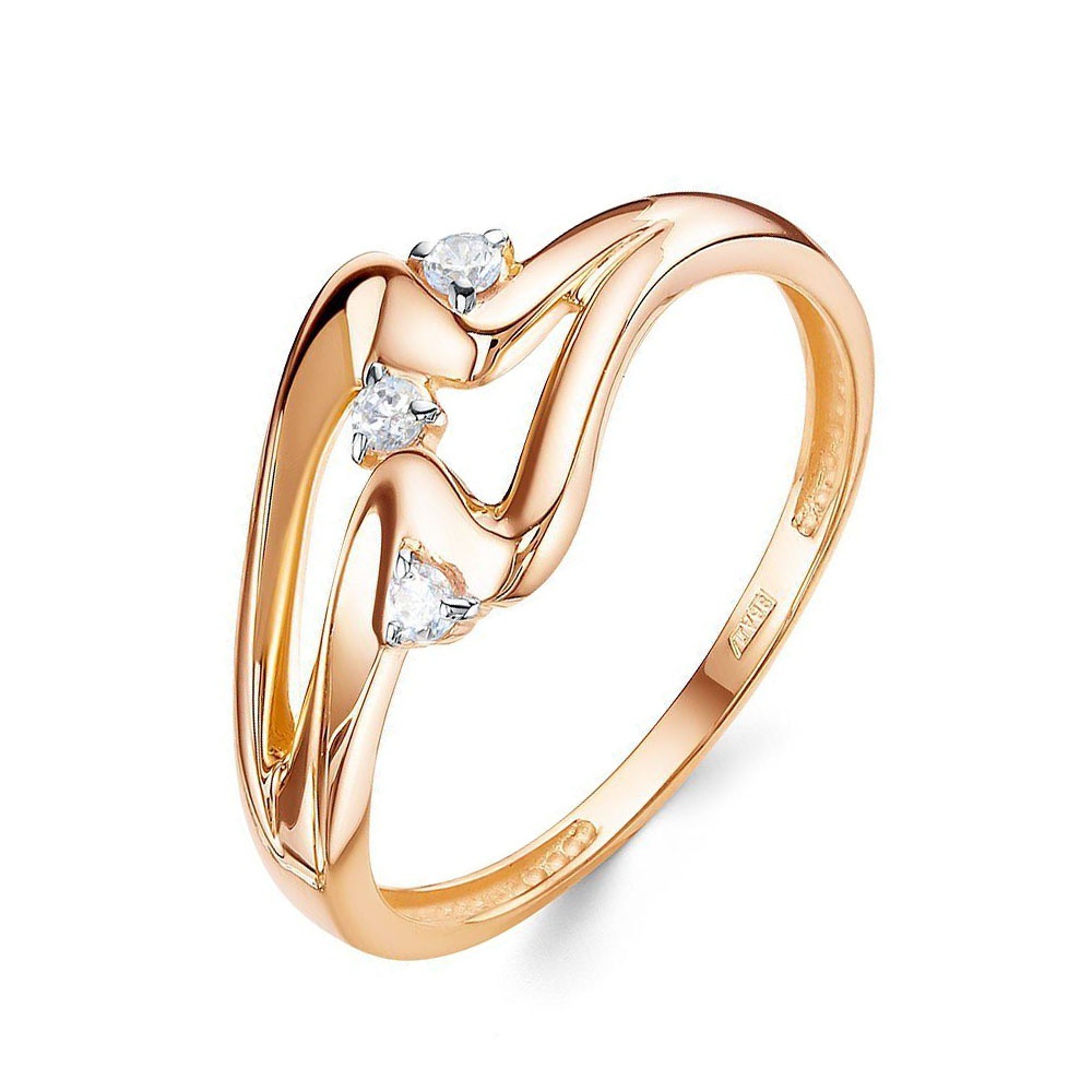 

Кольцо из золота р. , 585Gold 301012436, фианит, 301012436