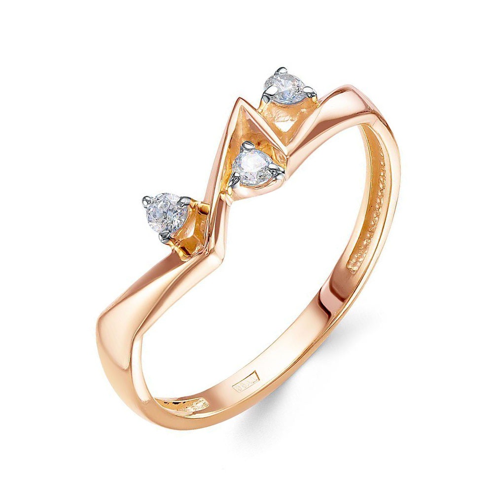 

Кольцо из золота р.  585Gold 301012426, фианит, 301012426