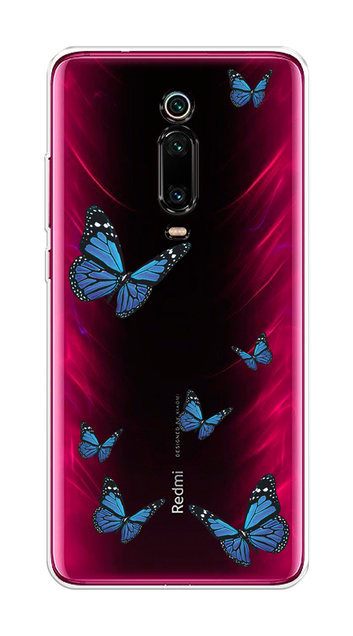 

Чехол на Xiaomi Redmi K20/K20 Pro/Mi 9T/9T Pro "Blue butterflies", Синий;черный, 35650-1
