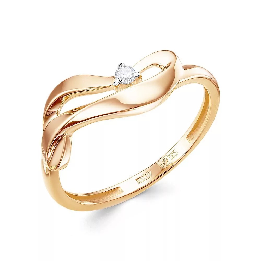

Кольцо из золота р. , 585Gold 301012573, фианит, 301012573