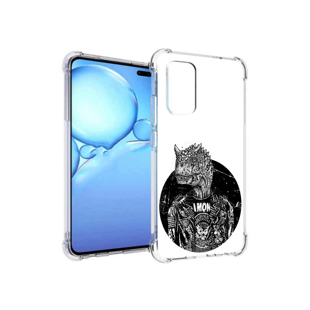 

Чехол MyPads Tocco для Vivo V19 динозавр в куртке (PT147328.392.328), Прозрачный, Tocco