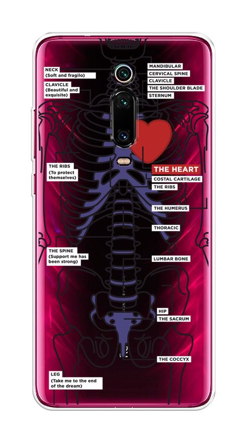 

Чехол на Xiaomi Redmi K20/K20 Pro/Mi 9T/9T Pro "Скелет человека", Прозрачный;синий;красный, 35650-1