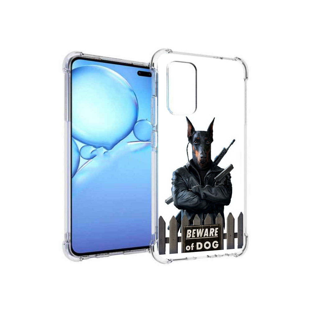 

Чехол MyPads Tocco для Vivo V19 доберман (PT147328.392.332), Прозрачный, Tocco