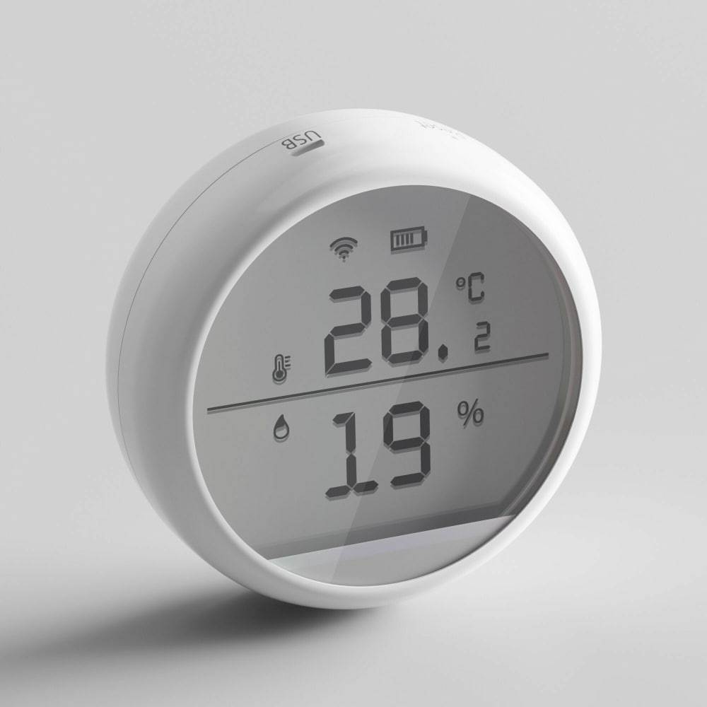 Умный датчик температуры и влажности Elektrostandard белый a061849