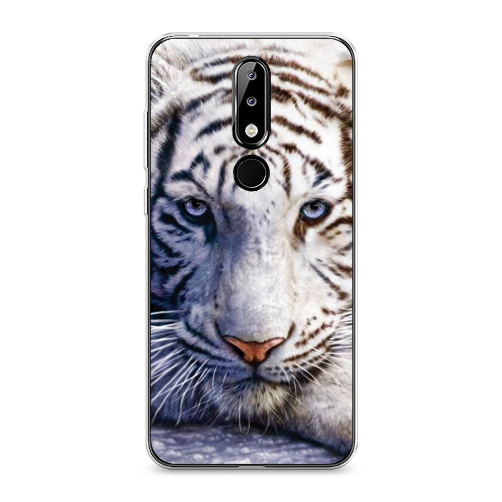 

Чехол на Nokia 5.1 Plus (X5) "Бенгальский тигр", Коричневый;белый, 121950-1