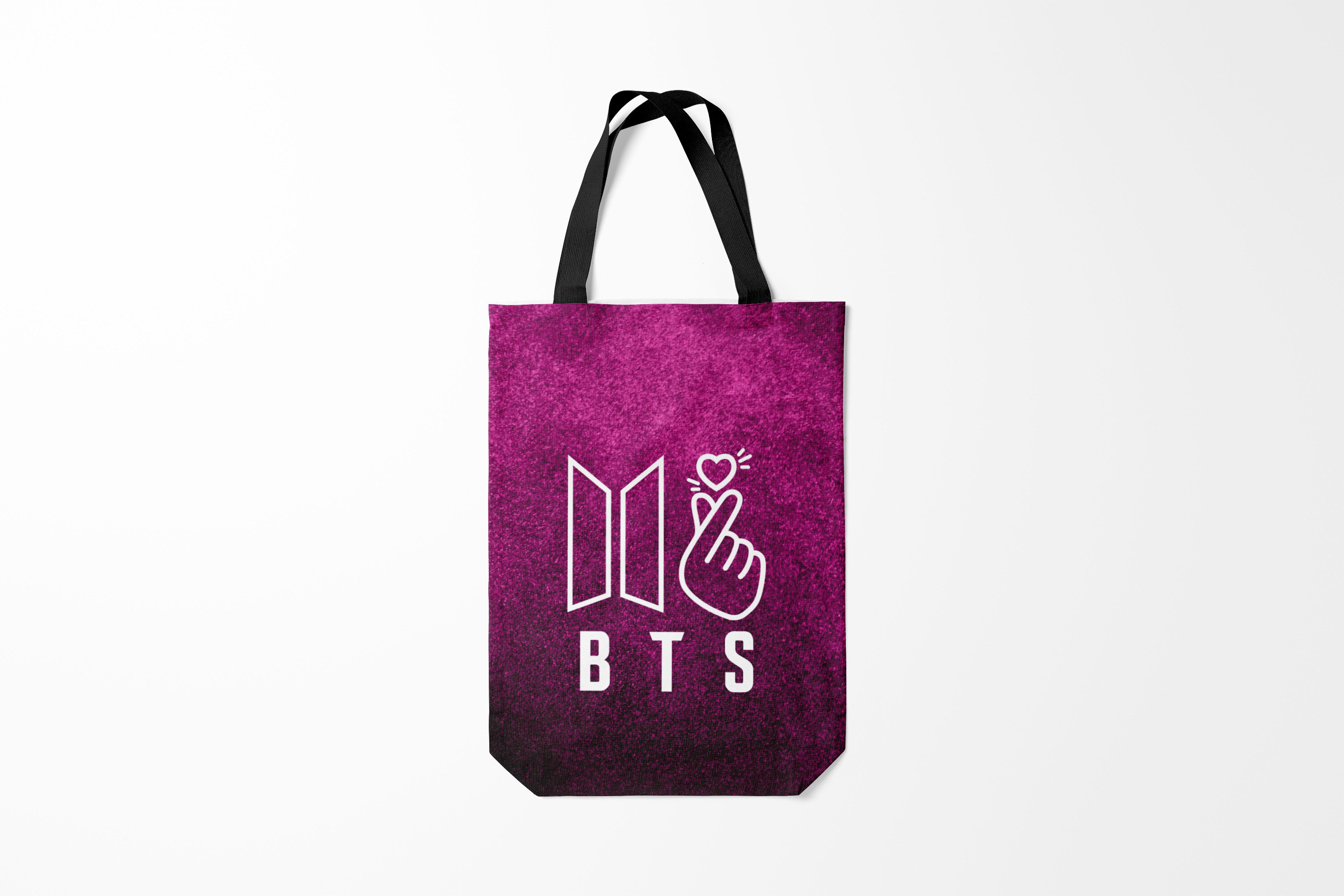 

Сумка шoппер унисекс Burnettie BTS БТС Heart Z, фиолетовый, BTS БТС Heart Z