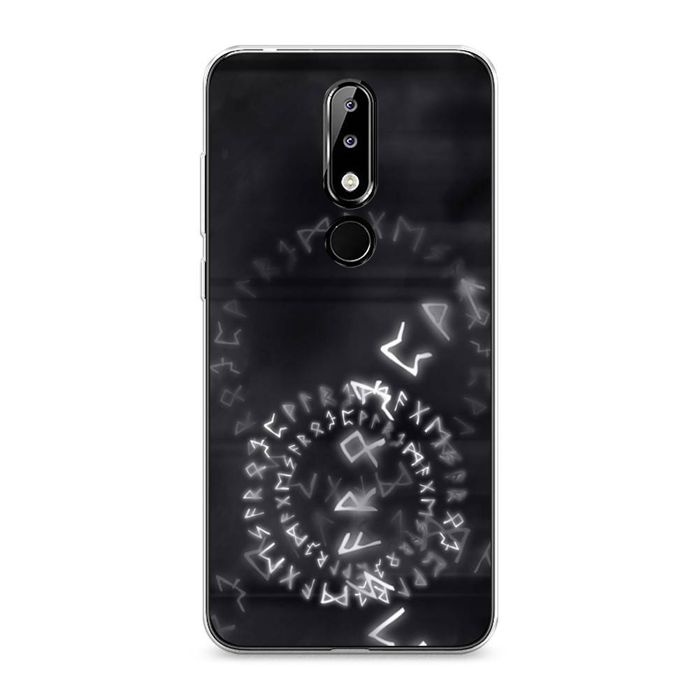 

Чехол на Nokia 5.1 Plus (X5) "Руны", Серый;черный, 121950-3