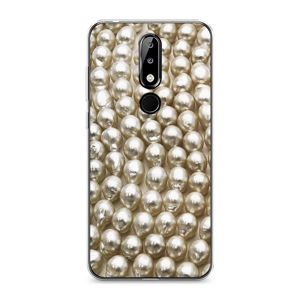 

Чехол на Nokia 5.1 Plus (X5) "Жемчуг", Бежевый, 121950-3