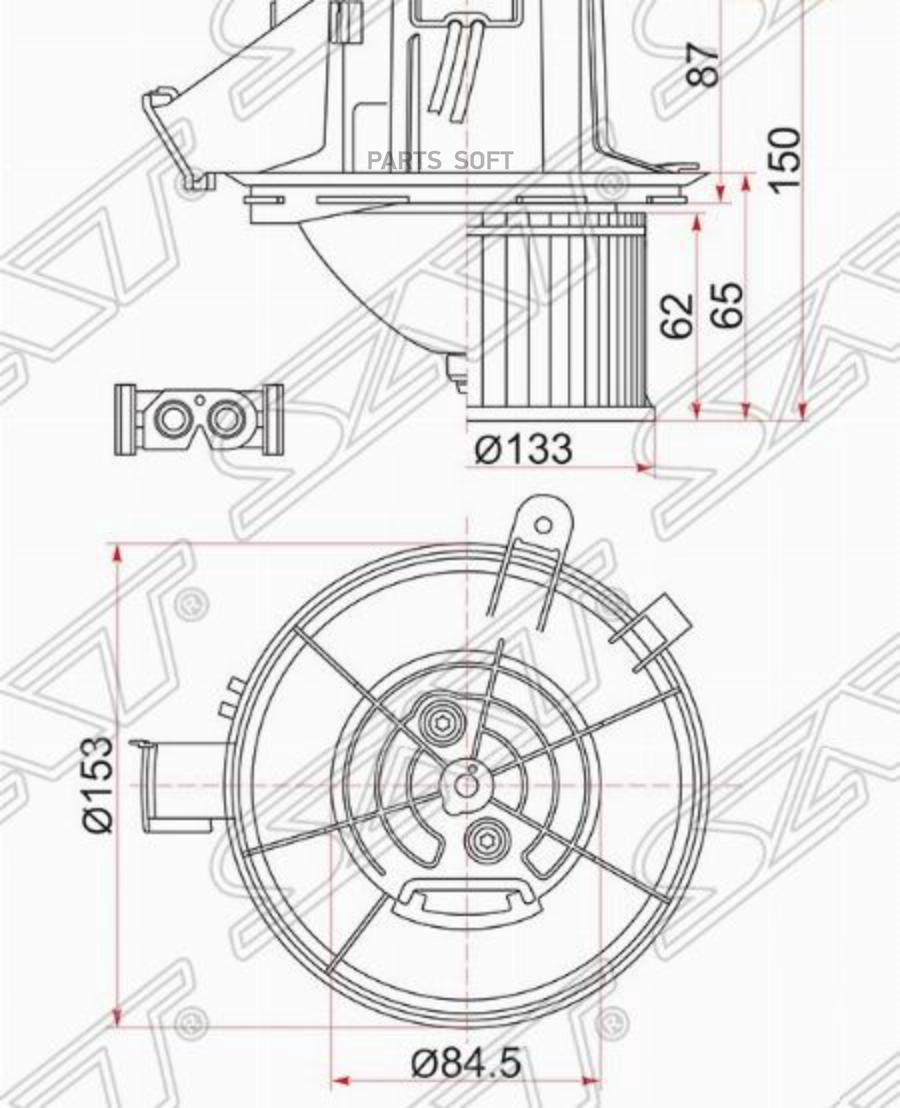 

Мотор Отопителя Салона Mercedes C-Class W204 07-/E-Class W212 09- Sat арт. ST-A2048200008