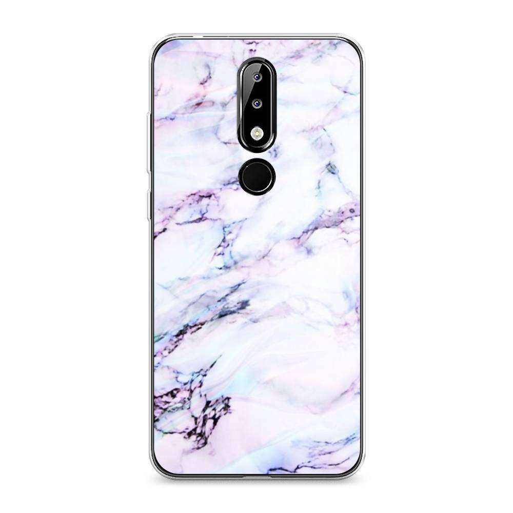 

Чехол на Nokia 5.1 Plus (X5) "Радужный мрамор", Серый;фиолетовый, 121950-3