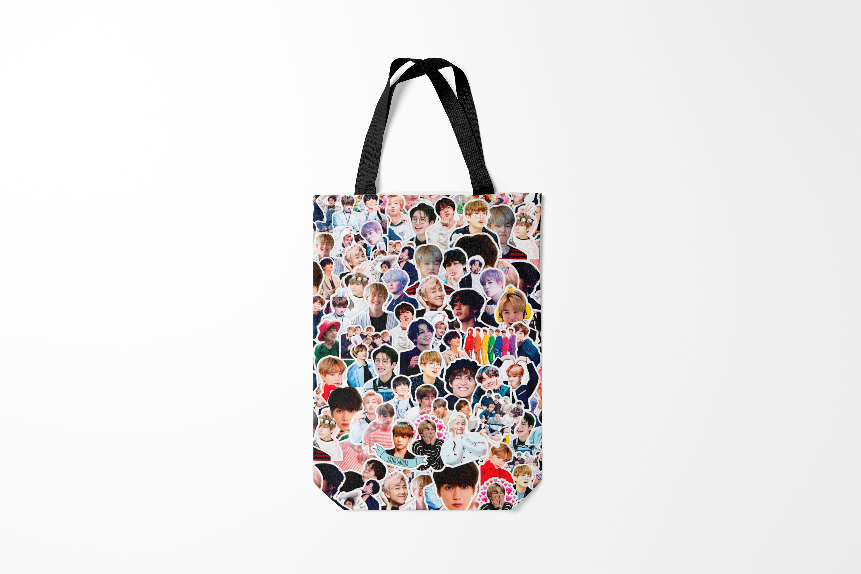 

Сумка шoппер унисекс Burnettie BTS Sticker Bombing,, BTS Sticker Bombing