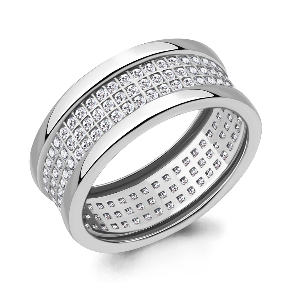 

Кольцо из серебра р. 19 AQUAMARINE 63358А_925_р, 63358А_925_р