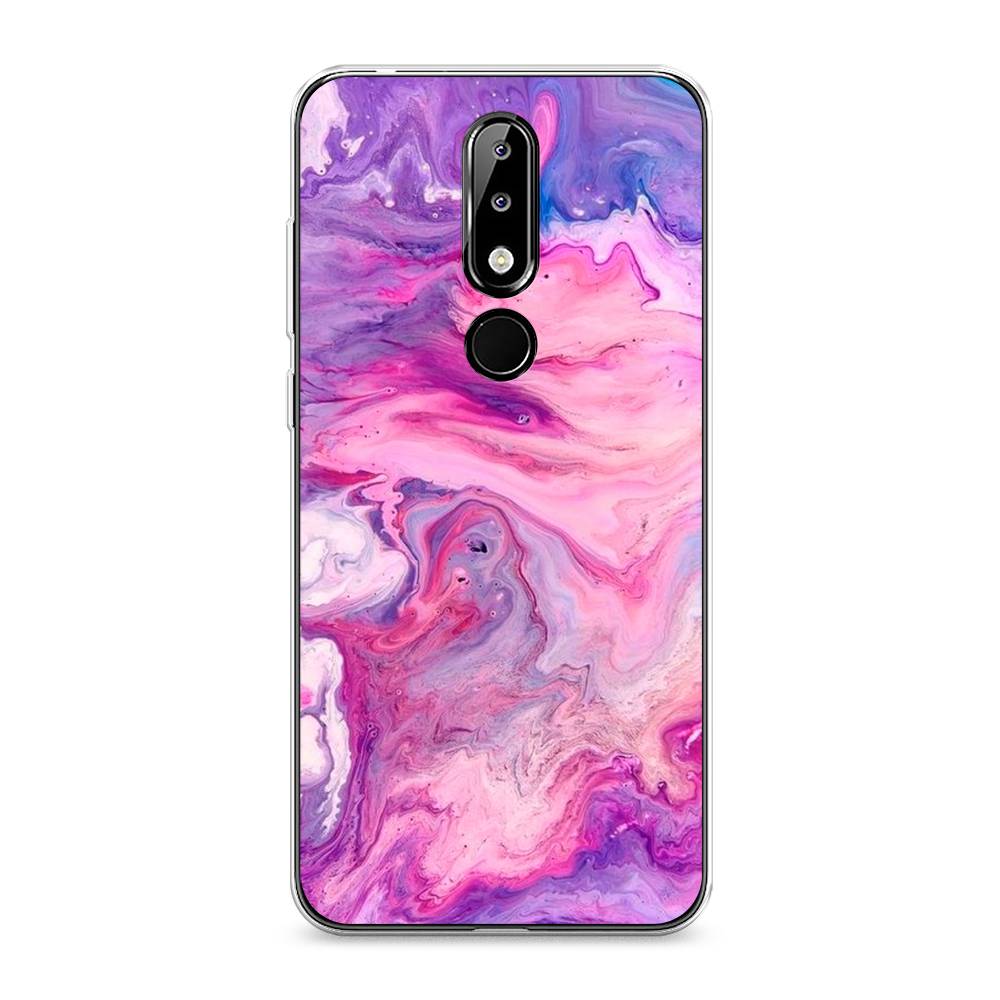 

Чехол на Nokia 5.1 Plus (X5) "Нежно-розовая абстракция", Розовый, 121950-3