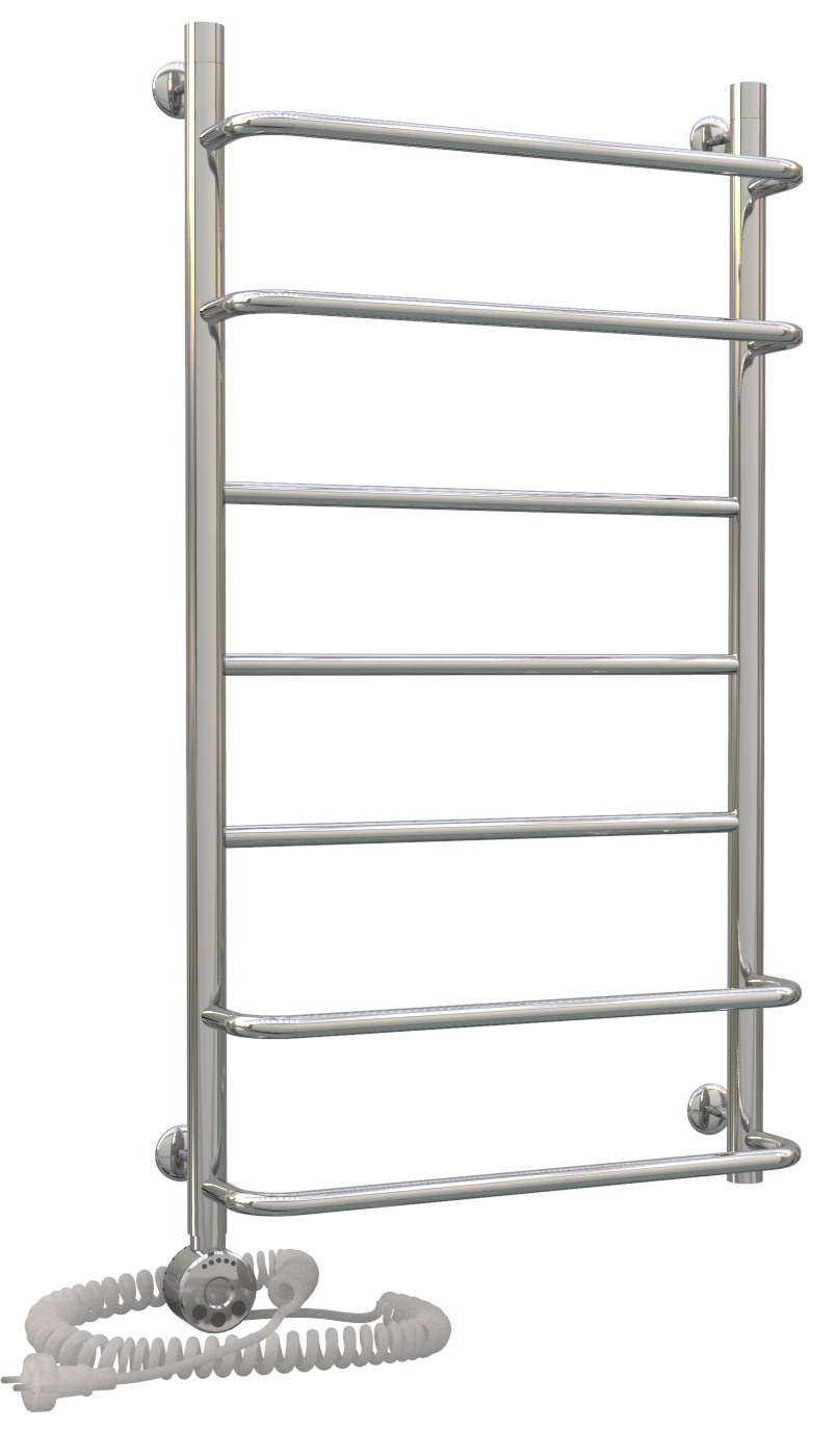 

Электрический полотенцесушитель Акванерж скоба-прямая 1000x600 левый тэн, Серебристый, скоба-прямая 1000x600 левый тэн