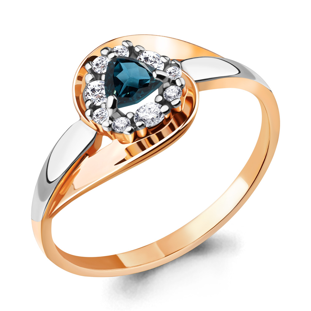 

Кольцо из серебра р. , AQUAMARINE 6941308А_925_з, 6941308А_925_з