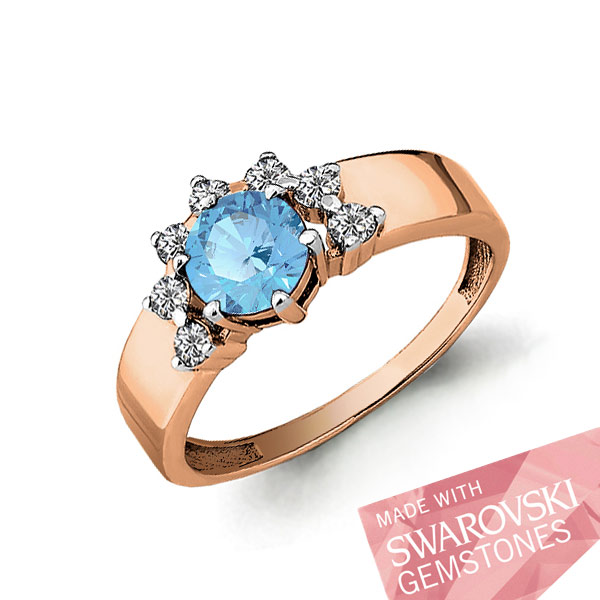 

Кольцо из серебра р.  AQUAMARINE 6481424А_925_з, 6481424А_925_з