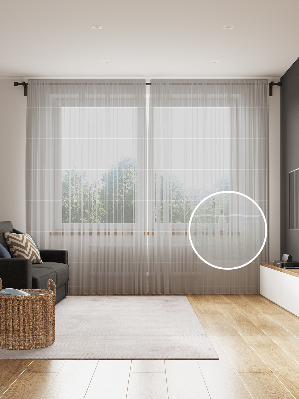 

Фототюль JoyArty "Выровненные зигзаги", 145x265см, 2 полотна, лента, 50 крючков, Выровненные зигзаги