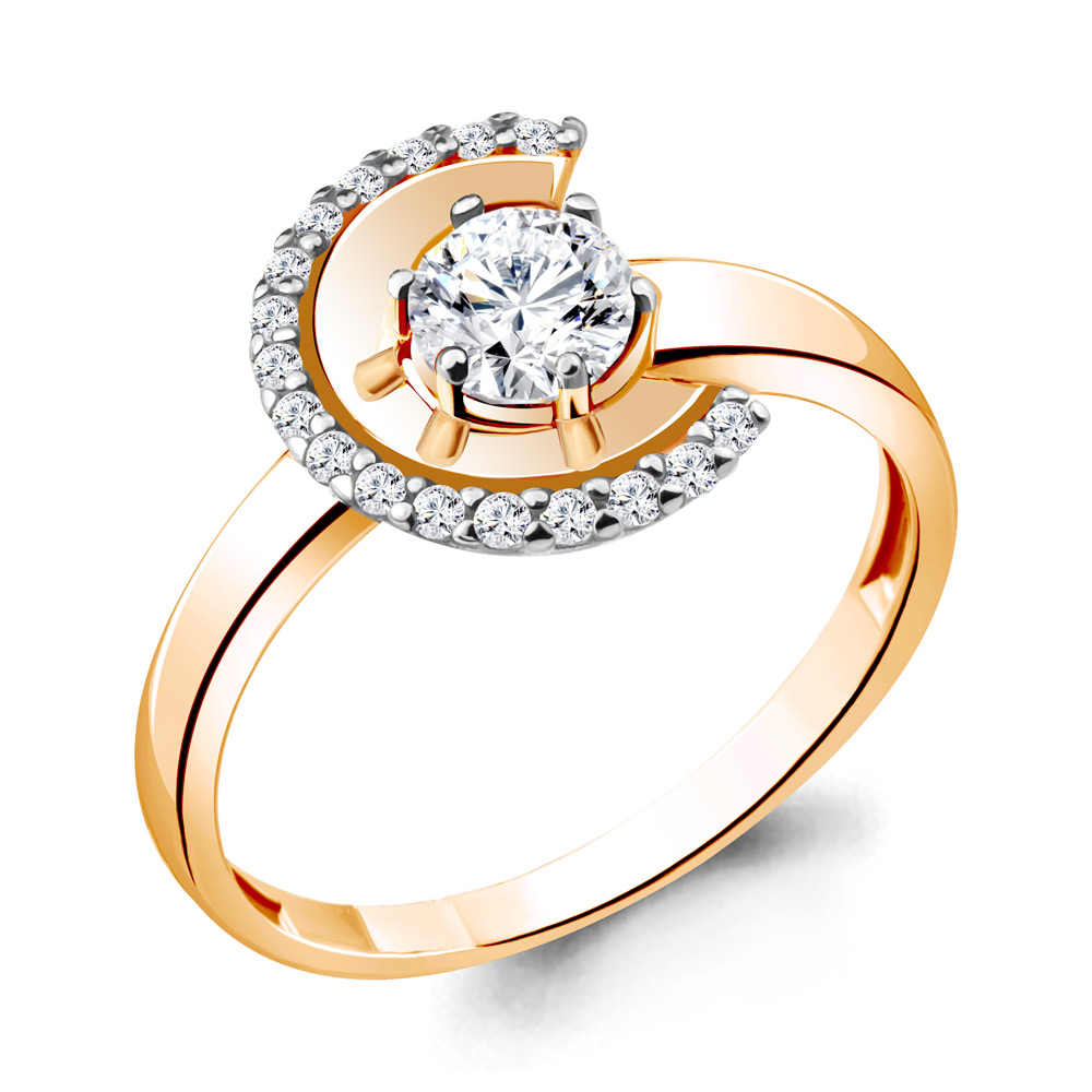 

Кольцо из серебра р. 17,5 AQUAMARINE 68809А_925_з, 68809А_925_з