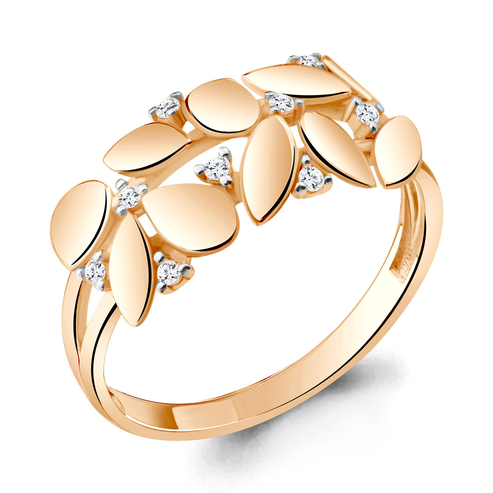 

Кольцо из серебра р.  AQUAMARINE 68805А_925_з, 68805А_925_з