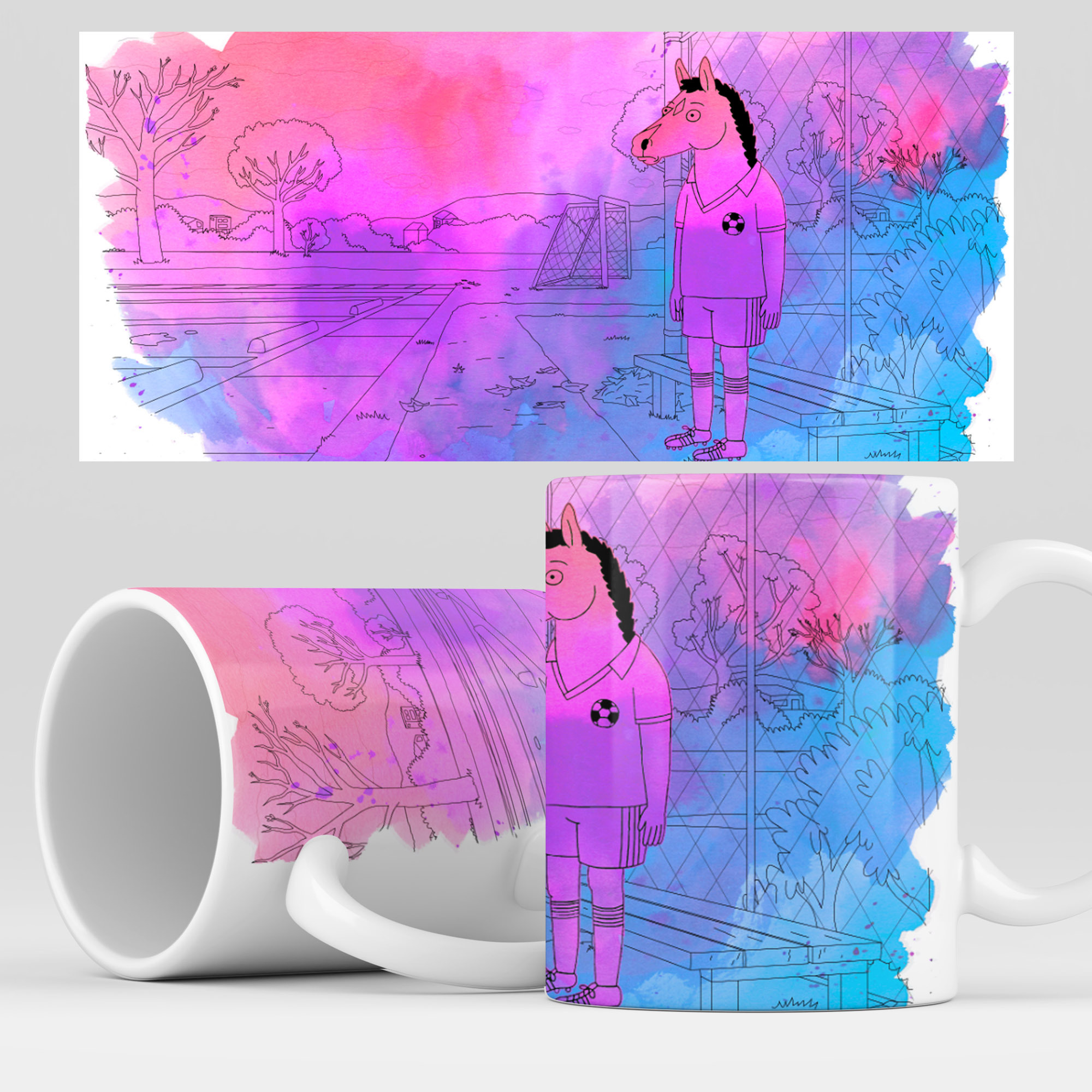 

Кружка RocketCup с принтом "Конь БоДжек", Bojack10