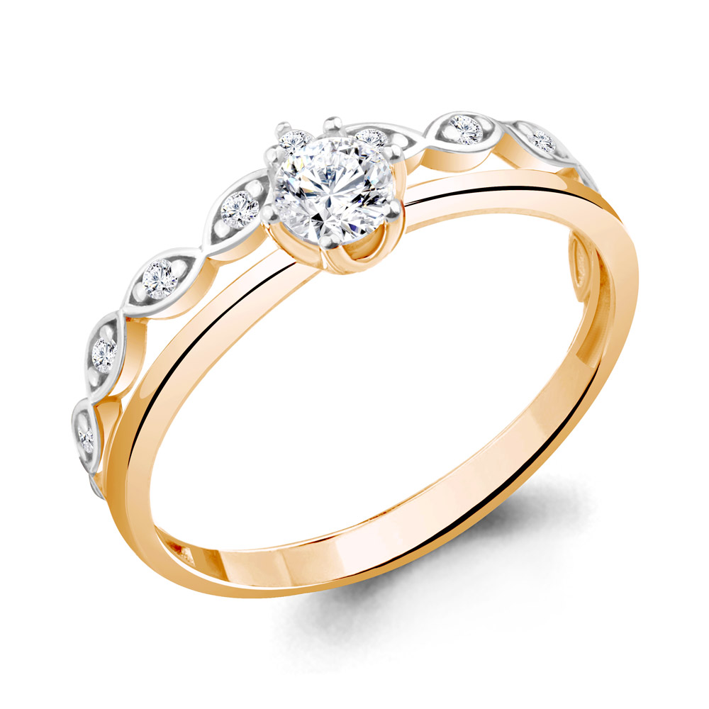 

Кольцо из серебра р. 18,5 AQUAMARINE 67240А_925_з, 67240А_925_з