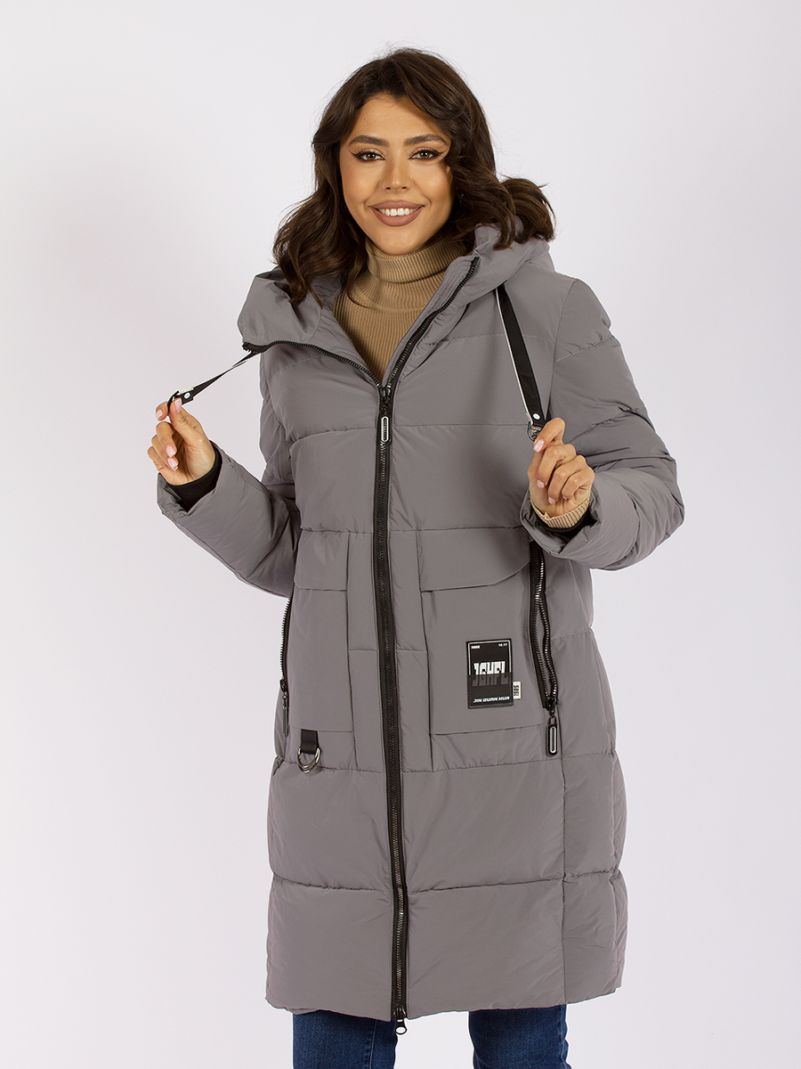 

Куртка женская GEVITO GD57000721 серая 58 RU, GD57000721