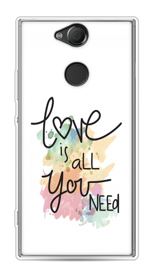 

Чехол на Sony Xperia XA2 "Love is all you need", Белый;черный;зеленый, 53150-1