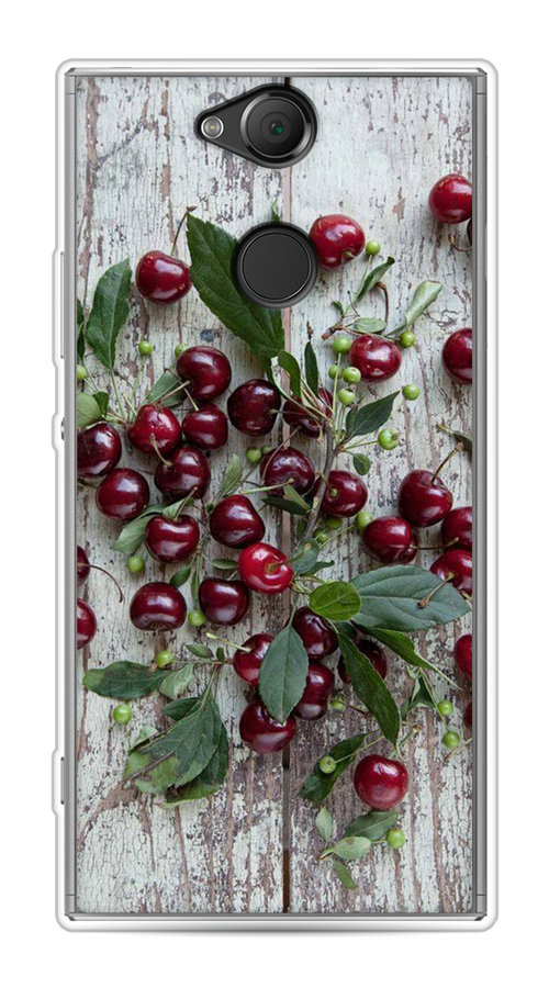 

Чехол на Sony Xperia XA2 "Вишня", Бордовый;зеленый;серый, 53150-1