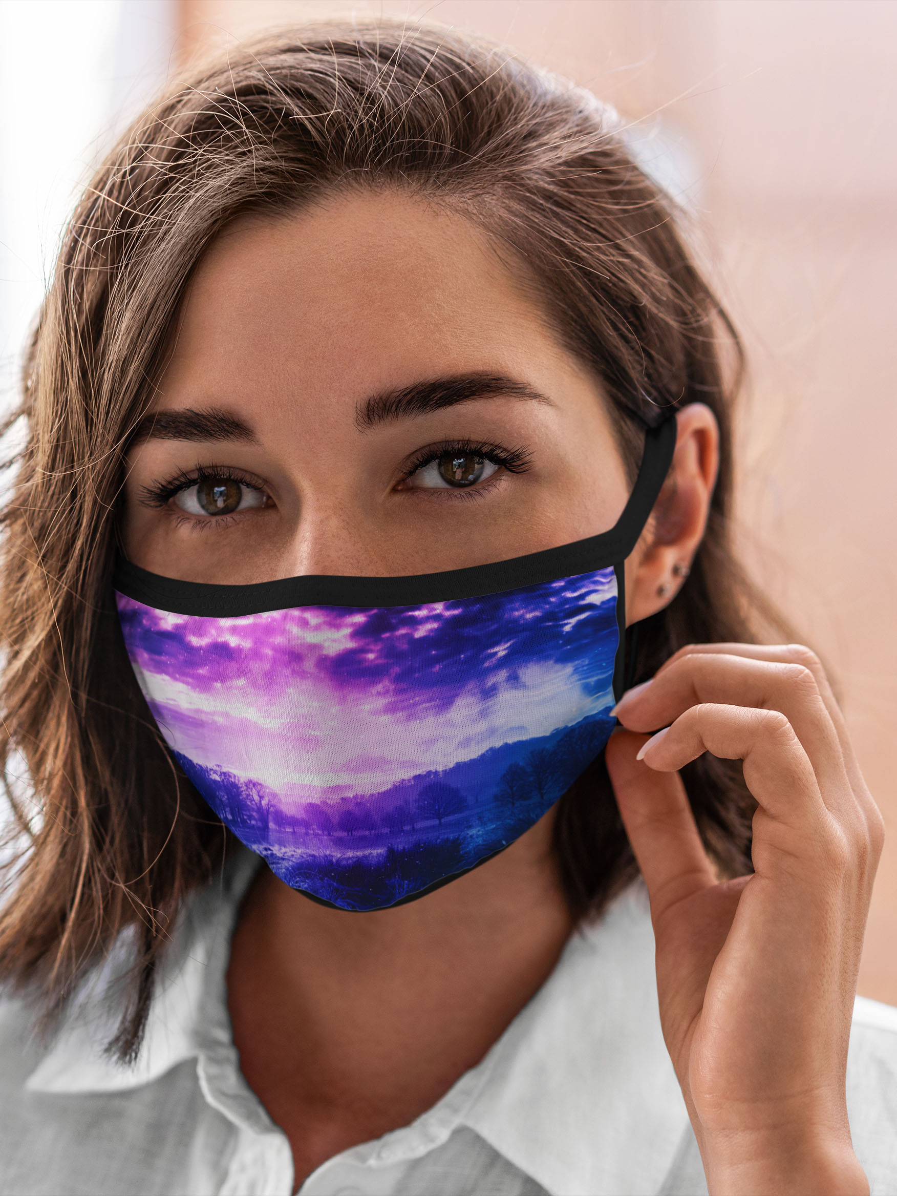 

Многоразовая маска унисекс Burnettie Природа Фиолетовый Рай, Разноцветный, Природа Фиолетовый Рай