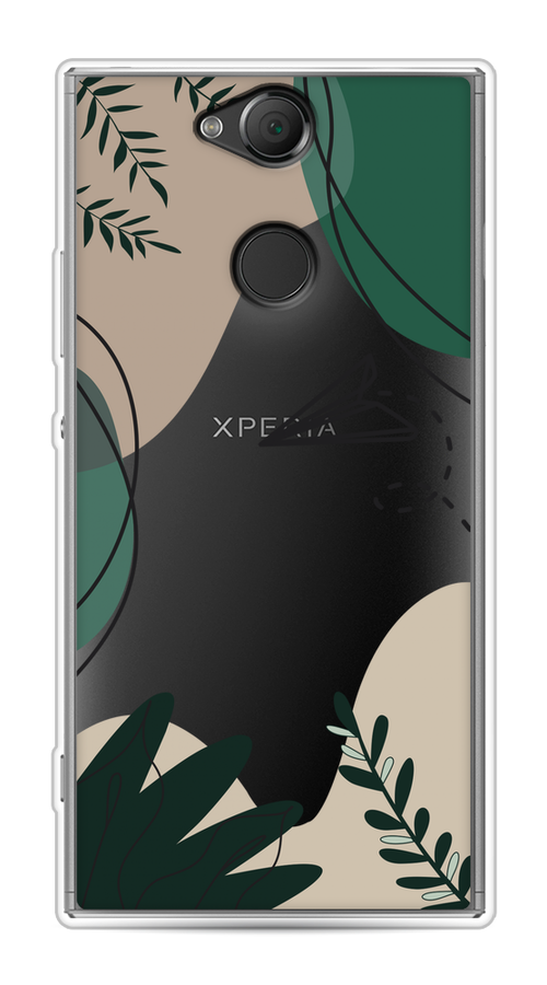 

Чехол на Sony Xperia XA2 "Secret Garden", Зеленый;бежевый;черный, 53150-1