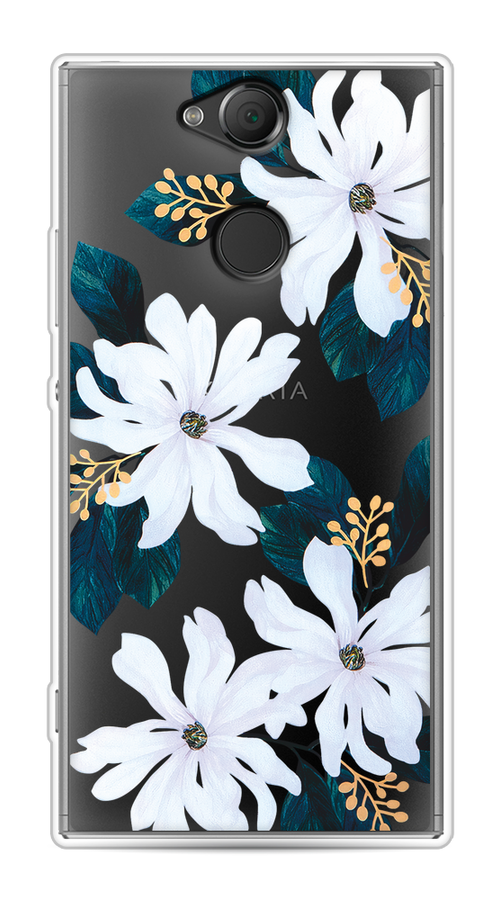 

Чехол на Sony Xperia XA2 "Delilah Flower", Зеленый;белый, 53150-1