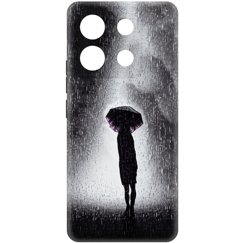 

Чехол-накладка Krutoff Soft Case Ночная крипота для Xiaomi Redmi Note 13 Pro 5G черный