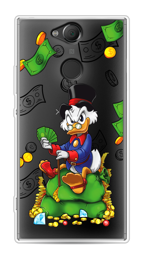 

Чехол на Sony Xperia XA2 "Scrooge Richness", Черный;синий;зеленый, 53150-1
