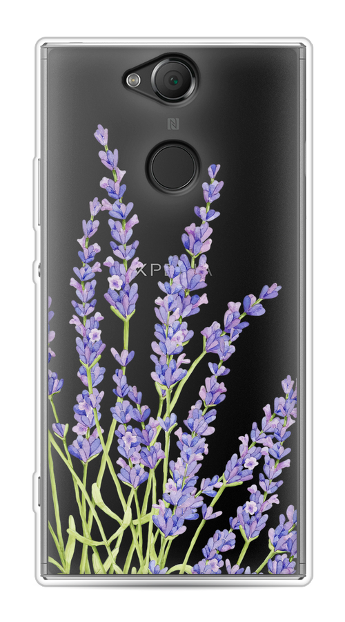 

Чехол на Sony Xperia XA2 "Лавандовые стебли", Фиолетовый;зеленый, 53150-1