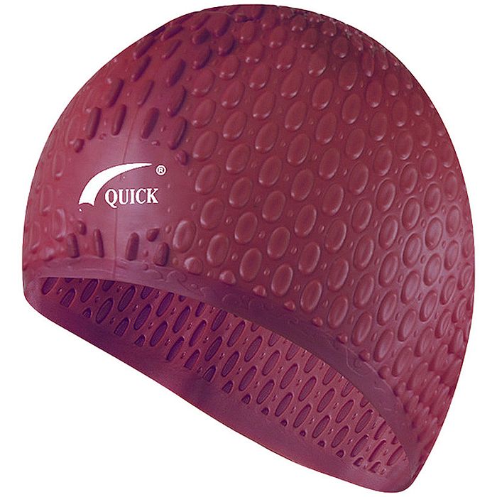 

Шапочка для плавания QILANG силиконовая Bubble Cap (бордовый), силиконовая Bubble Cap