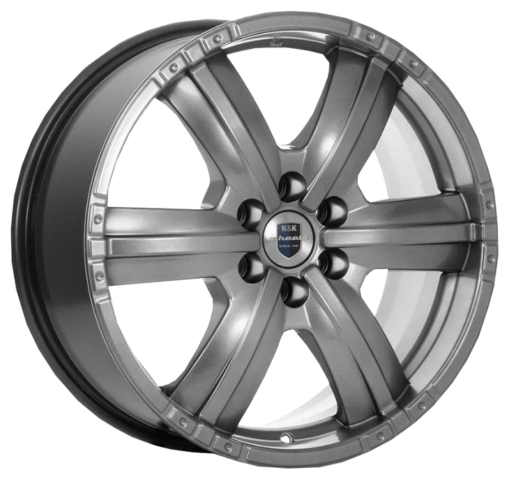

Диск колесный K&k Окинава (КС469) Дарк платинум 8x18/6x114.3 D67.1 ET35, Серебристый